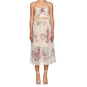 ZIMMERMANN Laelia Picnic Eyelet Lace Midi Dress